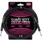 ERNIE BALL - CABLES HAUT-PARLEUR CLASSIC JACK/JACK 183CM NOIR