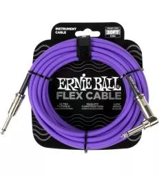 ERNIE BALL - CABLES INSTRUMENT FLEX JACK/JACK COUDE 6M VIOL