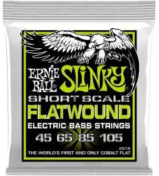 ERNIE BALL - FILET PLAT REGULAR SLINKY FLATWOUND SHORT SCALE 45-105