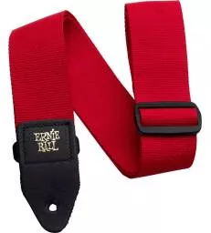 ERNIE BALL - SANGLE POLYPRO ROUGE
