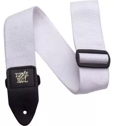 ERNIE BALL - SANGLE POLYPRO BLANC