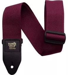 ERNIE BALL - SANGLE POLYPRO BORDEAUX