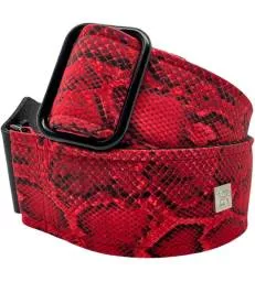 GET'M GET'M - SANGLE 2" DIAMOND BACK - RATTLER RED