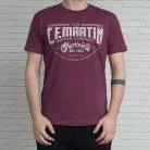 MARTIN - TEE-SHIRT  WORLDSOLDEST VINBURGUNDY S