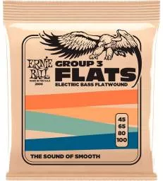 ERNIE BALL - FLATWOUND GROUP III 45-100