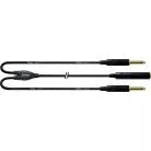 CORDIAL - CABLE Y BRELLE JACK MONO FEMELLES/2 JACK MONO MALES 30 CM