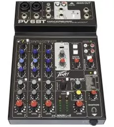 PEAVEY - PV-6BT TABLE DE MIXAGE COMPACTE PV 6 BT