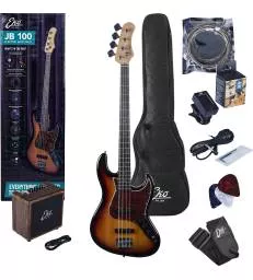 EKO - JB 100 TYPE JB SUNBURST + AMPLI 3W/BLUETOOTH + HOUSSE ET ACCESSOIRES