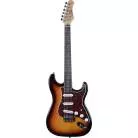 EKO - ST 100 TYPE STRAT SUNBURST + AMPLI 3W/BLUETOOTH + HOUSSE ET ACCESSOIRES