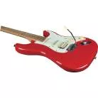 EKO - ST 351 - TYPE STRAT VINTAGE HSS - TOUCHE ERABLE - FIESTA RED