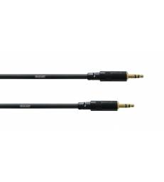 Cordial - câble Jack 3.5mm ST / Jack 3.5 ST Gold 1,5m INTRO