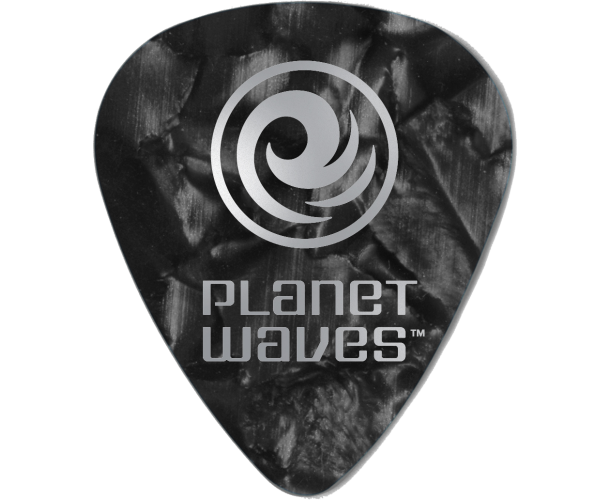 PLANET WAVES - 10 MEDIATORS CELLULOID NOIR NACRE 1MM