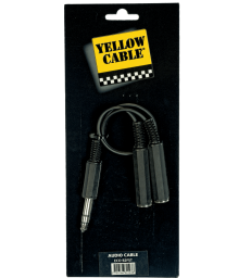 YELLOW CABLE - B2FST RACCORD  2X JACK MONO FEMELLE/ JASK STEREO MALE