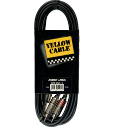 YELLOW CABLE - K02ST-3 CORDON 2 RCA MALE/JACK MALE STE