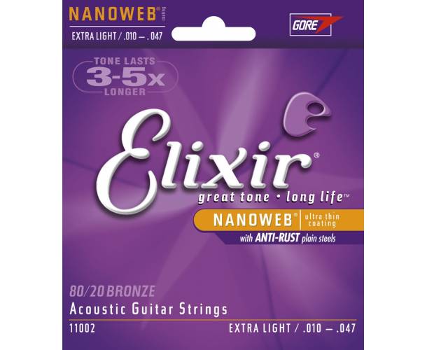 ELIXIR - CORDES ACOUSTIQUES NANOWEB XL 10-47