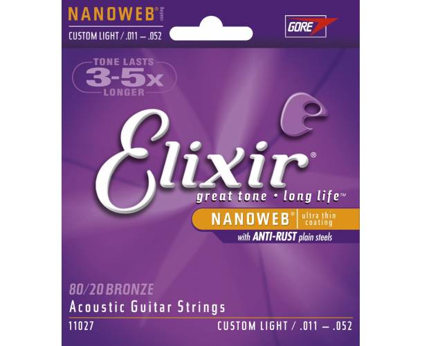 ELIXIR - CORDES ACOUSTIQUES NANOWEB CL 11-52