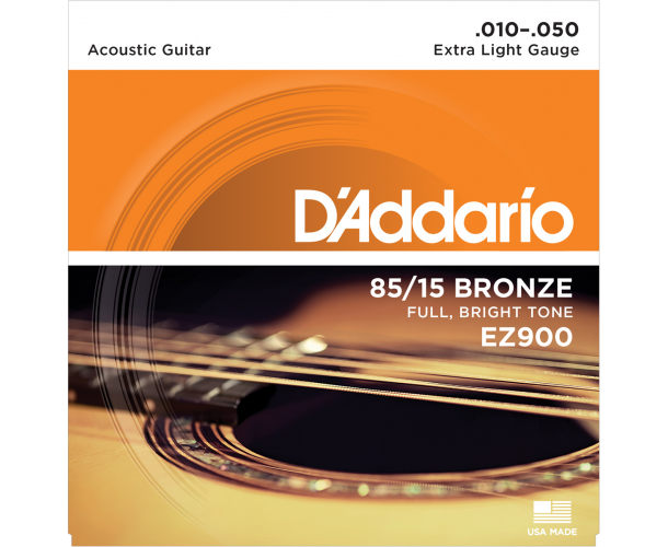 D'ADDARIO - EZ900 CORDES GUITARE ACOUSTIQUE EXTRA LIGHT 10-50
