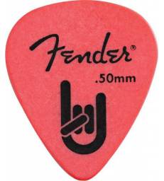 FENDER - Fender® Rock-On Touring Picks  351 Shape  Thin .50 MM  Red  12 Count