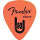 FENDER - Fender® Rock-On Touring Picks 351 Shape Thin Medium .60 MM Orange 12 Count