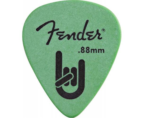 FENDER - Fender® Rock-On Touring Picks 351 Shape Medium Heavy .88 MM Surf Green 12 Count