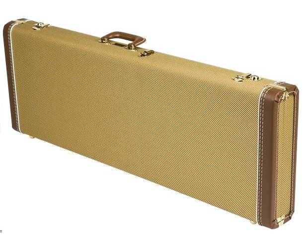 FENDER - Deluxe Strat®/Tele® Case Tweed with Red Poodle Plush Interior