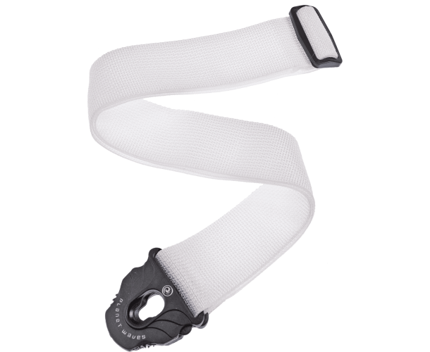 PLANET WAVES - COURROIE POLY P.LOCK BLANCHE