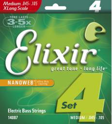 ELIXIR - NANOWEB BASS EXTRA LONG SCALE MEDIUM 45-105
