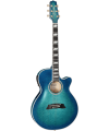 TAKAMINE - THIN LINE FXC TSP178AC SEE THROUGH BLUE BURST