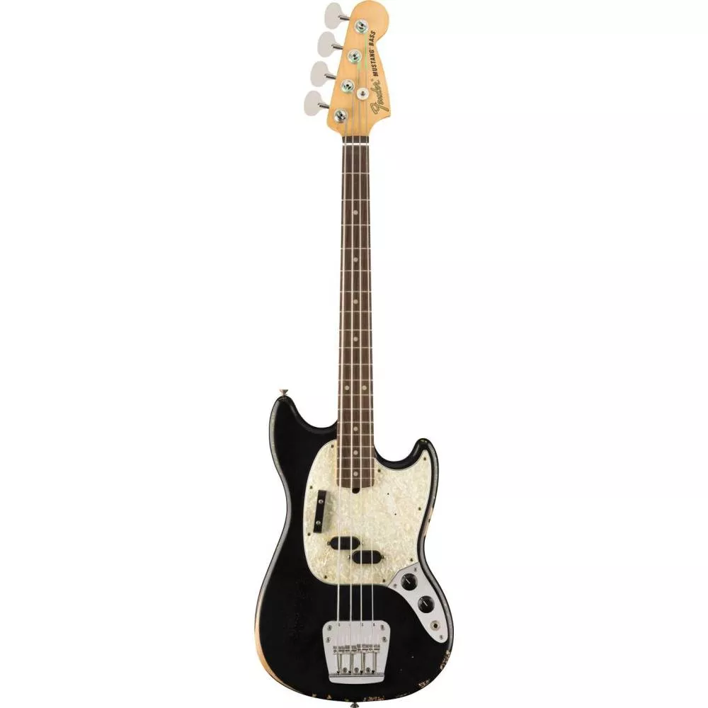 ベース FENDER JMJ Road Worn Mustang Bass Black Fender Jmj Road Worn Mustang Bass Black Basse électrique